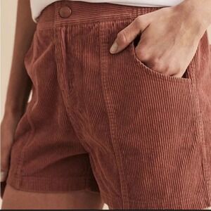 Faherty Corduroy Sleepaway Shorts Womens XL  Casual Earth Tones High Waist Comfy